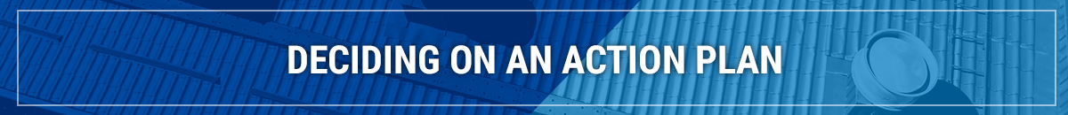 deciding on an action plan header